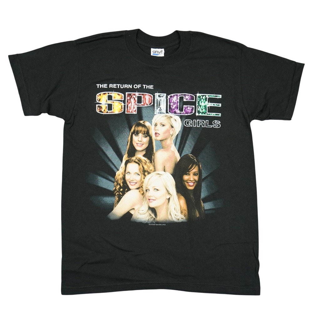 Return of Spice Girls Anvil T-Shirt Youth L 2007 World Tour Graphic Concert Tee